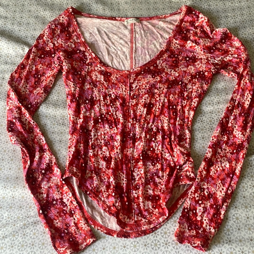 Free People Floral Long Sleeve